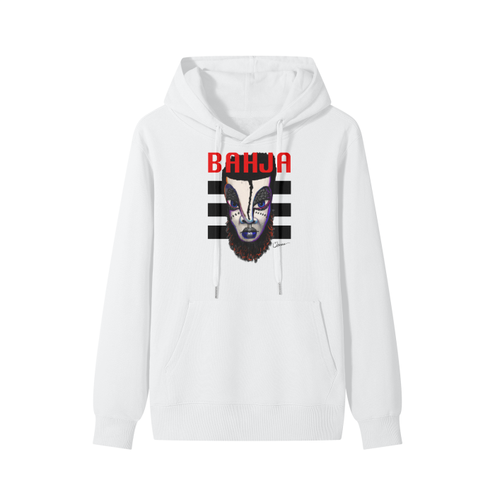 Bahja ,White Hoodie,Hoodie,moesus,sanchez,Afro Pop,Afro Punk,moesus.com